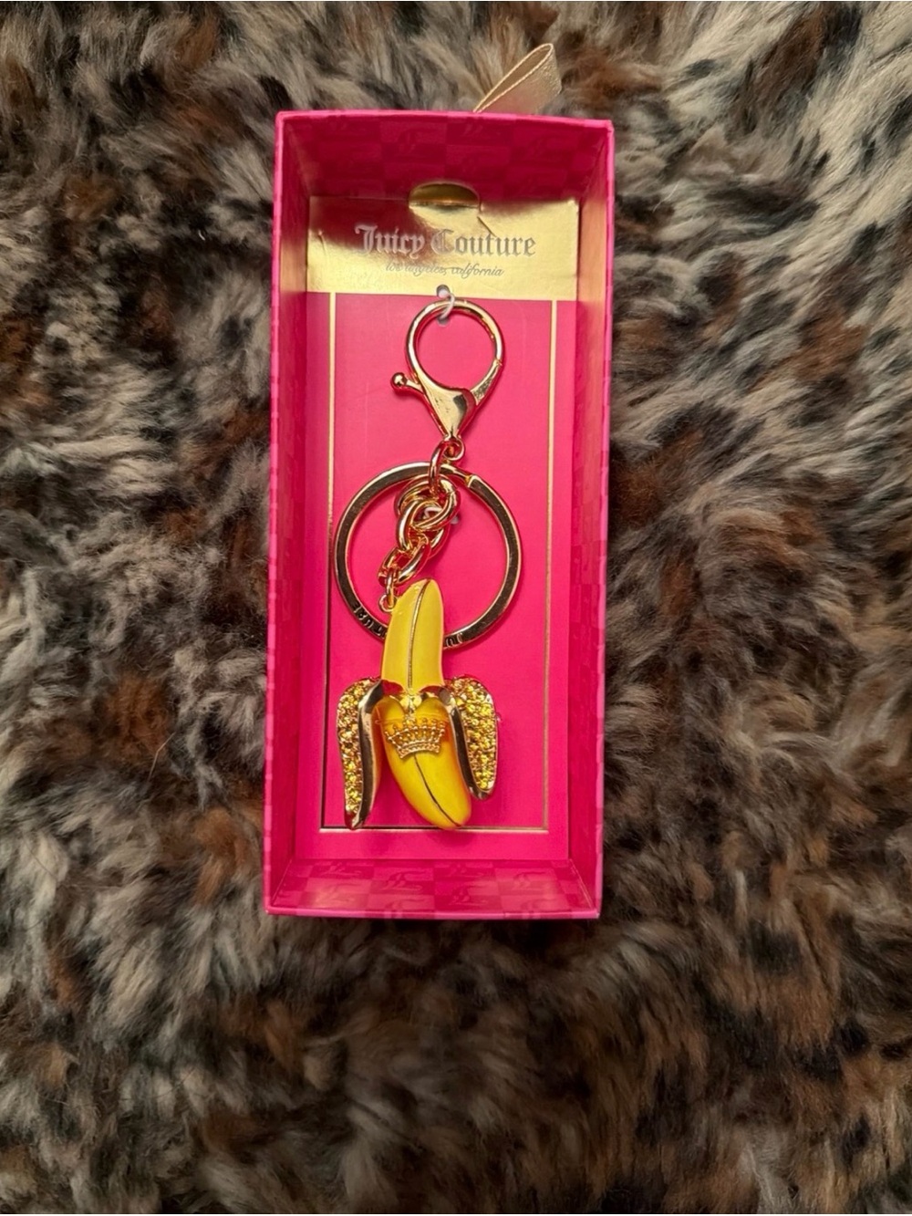 Juicy Couture Banana BagCharm Keychain